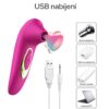 KWD clit suck massager stimulátor klitorisu ružový