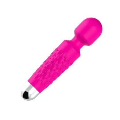 Masážní vibrátor USB Silicone Magic Wand růžový